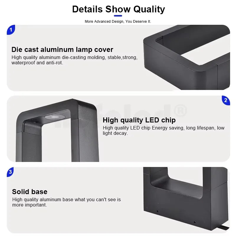 60Cm 80cm Waterproof Solar Garden Light Landscape Passage Highlighting Modern Light Emitting Diode Bollards Light