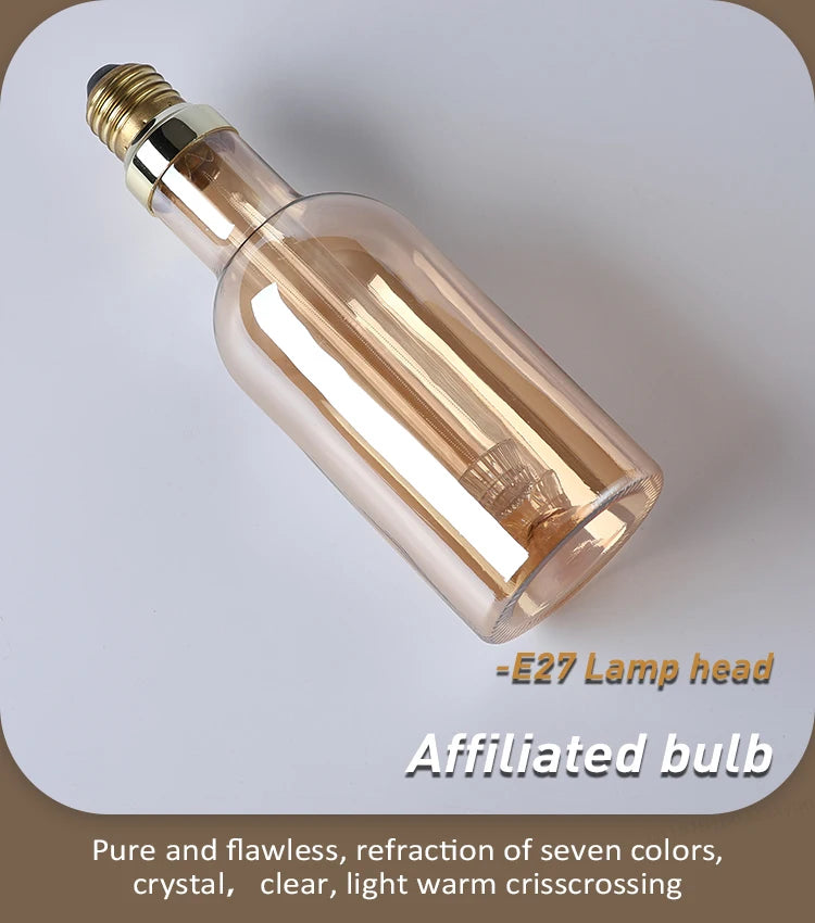 Retro Rustic Hanging Light for Bar Restaurant Decoration Hemp Rope Pendant Light E27 Bulb Glass Lampshade