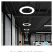 LED round Ring Chandelier Industrial Style for Office Shop Lobby Circle Engineering Lighting Fixture