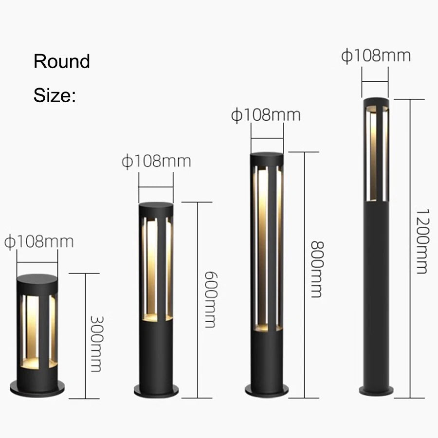 Lawn Light Modern LED Outdoor Waterproof Lamp Villa Garden Lawn Landscape Light Outdoor Porch Courtyard Aluminum Lawn Light