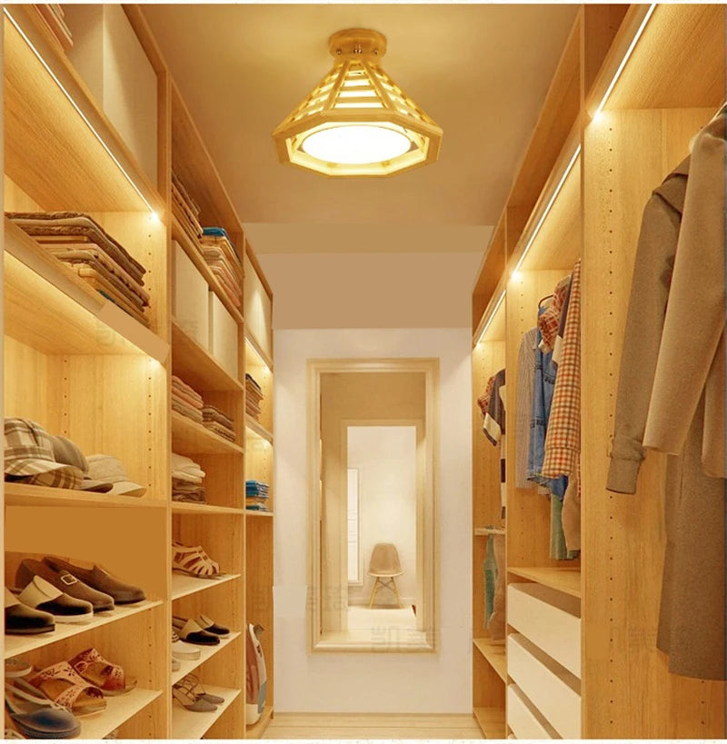 Modern ceiling lighting living room  for the modern ceiling lamp LED indoor  Restaurant Bar Coffee Dining wood  light fixture
