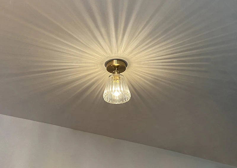 Modern Pendant Ceiling Lamp with Glass Shade for Kitchen Aisle Balcony Bedroom Home Art Deco Led Ceiling Lights Fixtures E27