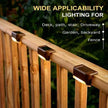 1/4/8/12/pcs Solar LED Lights Outdoor Garden Light Deck Lamp Solar Stairs Light Waterproof Solar Step Lamp Patio Garden Decor