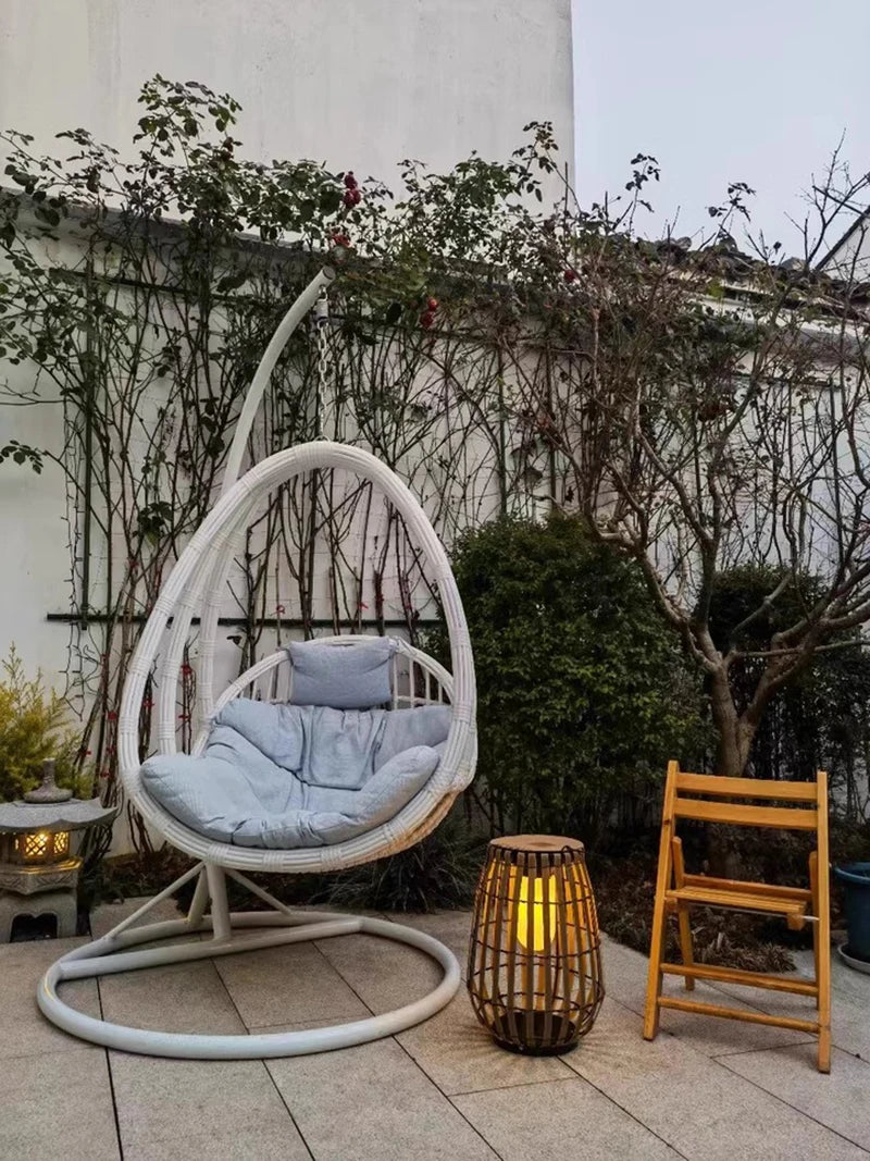 Solar Lights LED Floor Lamp Outdoor Waterproof Solar Energy Imitation Rattan Ambient Lamp Villa Gate Garden Courtyard lighting