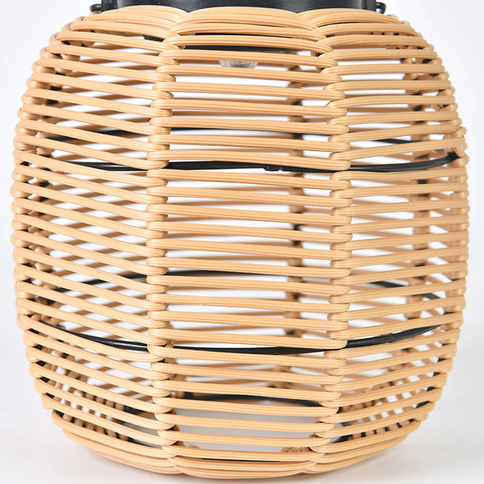 Solar Garden Light Ornaments 600mAh Imitation Rattan Lawn Projection Light Decor