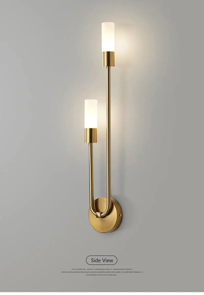 Black Gold LED Wall Lamps with G9 Light Bulb for Bedroom Bedside Interior LED Wall Lights Wall Sconce for Corridor Foyer Kitchen