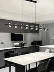 Modern Hanging Led Pendant Lights For Dining Room Kitchen Island long Bar Chandeliers decoration home decor Black light fixtures