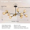 Nordic Glass Ball Lamp Modern Led Ceiling Chandelier Living Room Bedroom Kitchen Dining Room Home Decor Pendant Light Fixture