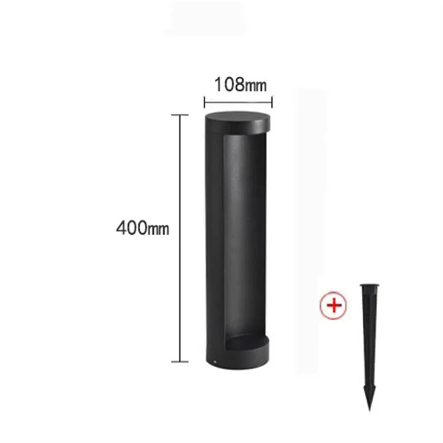 10W Outdoor Garden Landscape Path Light Waterproof Villa Backyard Lawn Bollard Lighting Square Exterior Lawn Column Light