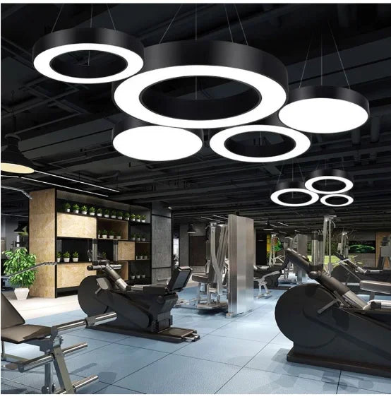 Led Lamps Office Chandelier Creative Hexagonal Round Simple Y-shaped splicing Special-Shaped Chandelier Gym Office Light