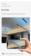 Modern Hanging Led Pendant Lights For Dining Room Kitchen Island long Bar Chandeliers decoration home decor Black light fixtures