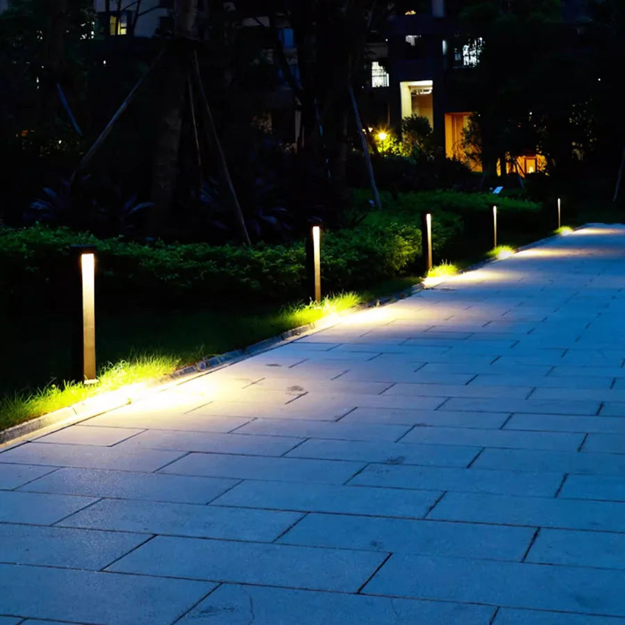 10W Outdoor Garden Landscape Path Light Waterproof Villa Backyard Lawn Bollard Lighting Square Exterior Lawn Column Light