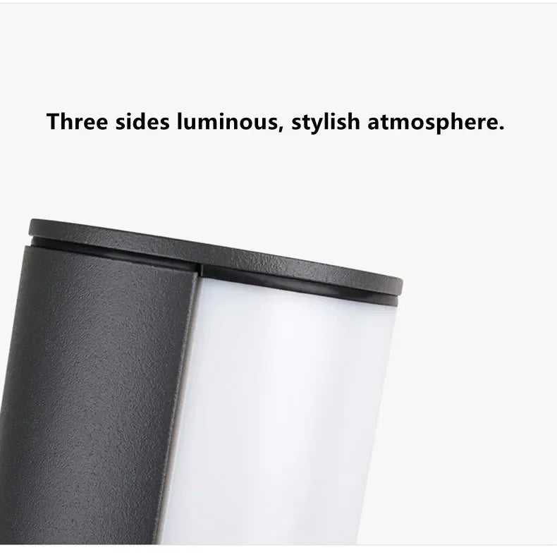 IP65 Waterproof LED Lawn Light 85-265V Landscape Trihedral luminescence Street Lamp For Villa Door Decoration,Outdoor overleng