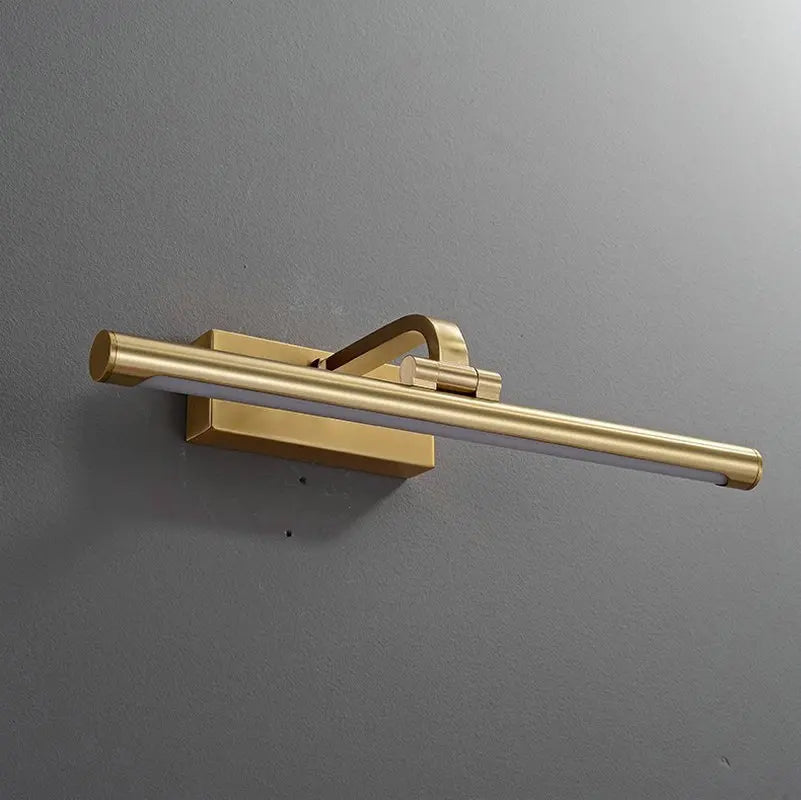 Modern Gold Copper Wall Light Rotatable Mirror Bathroom Bedroom Sconce Brass Simple Lamp GN421TN
