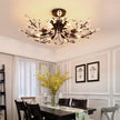 VIOLET Modern Crystal Ceiling Light American Country LED Creativity Living Room Dining Room Bedroom Coffee shop clothing store