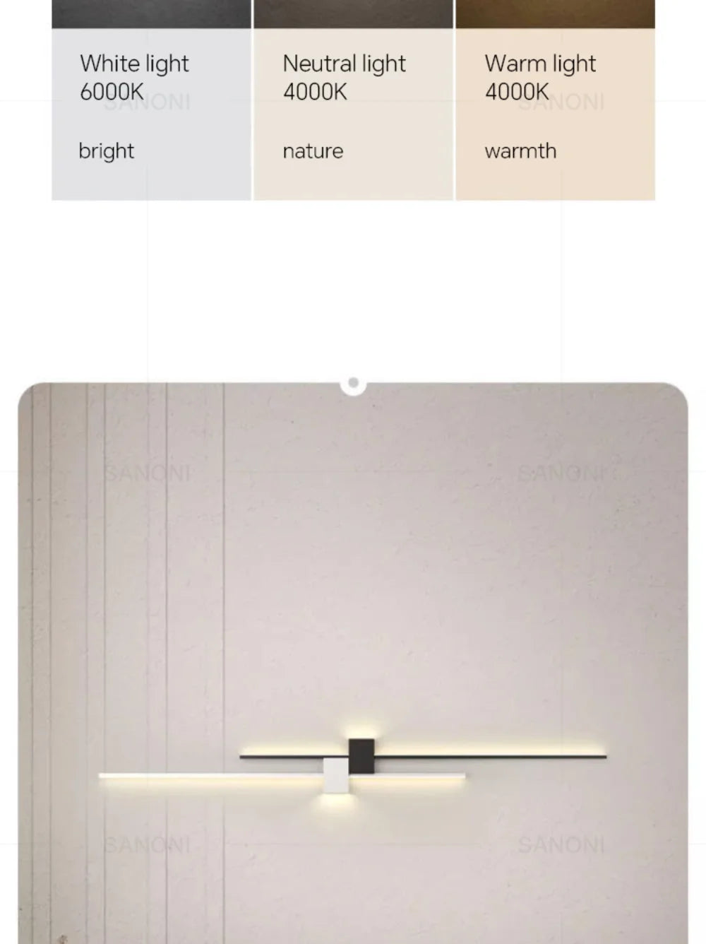 DINDALLED Modern LED Wall Lamp Bedside Sconce for Bedroom Living Room Hallway Home Decor