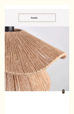 2025 Handmade Woven Restaurant Pendant Light Hemp Rope Light Bedroom Light Restaurant Japanese Style Room Decoration Pendant Lig