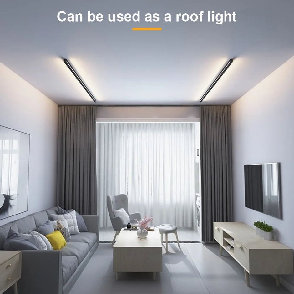 Modern Plug in Long Wall Sconce Indoor Wall Lamp Wall Mounted Light for Bedroom Living Room Hallway