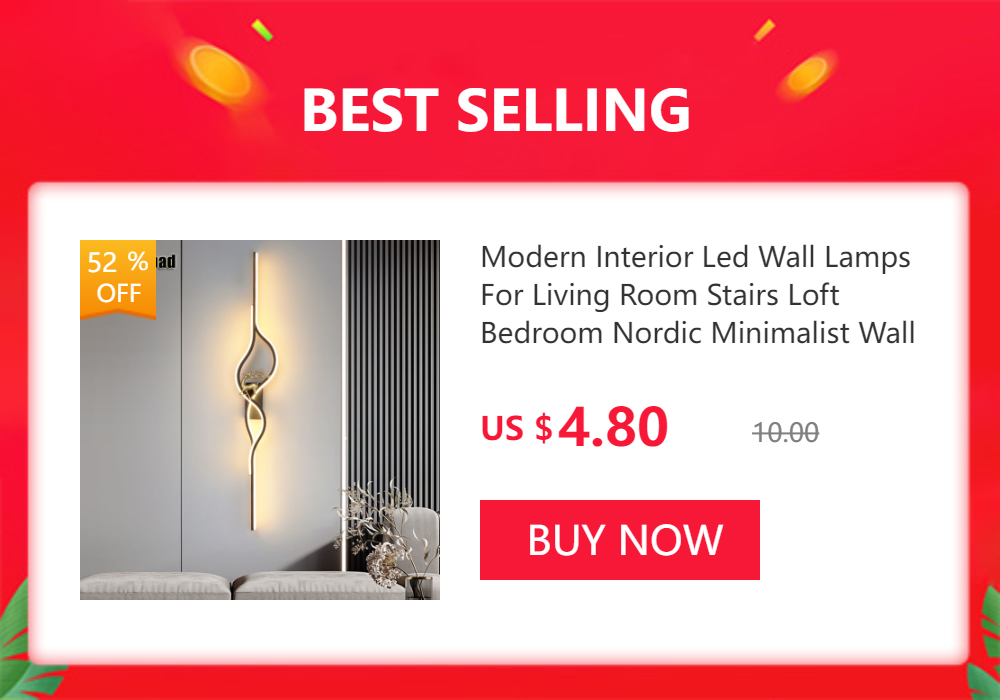 Modern Bedside Led Wall Lamps For Living Room Stairs Office Loft  Bedroom Interior Wall Light Fixture Wall Lamp Home Decr