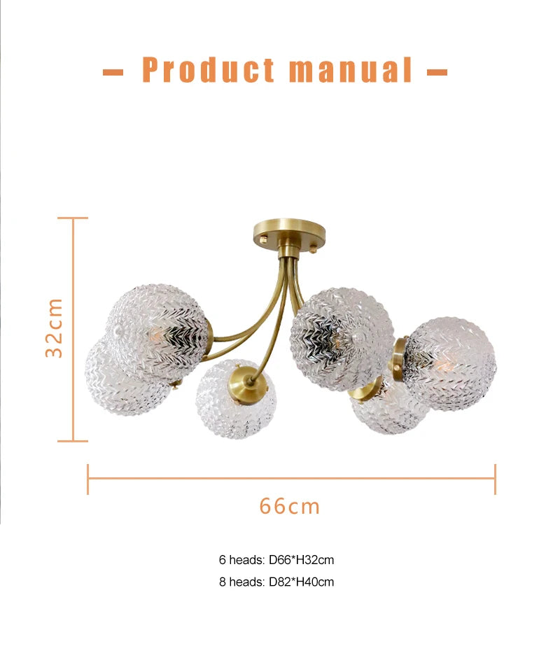2025Modant Creative Glass Ball Acrylic Designer Ceiling Light for Living Room Bedroom Villa Home Decoration Hanging Light