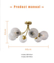 2025Modant Creative Glass Ball Acrylic Designer Ceiling Light for Living Room Bedroom Villa Home Decoration Hanging Light