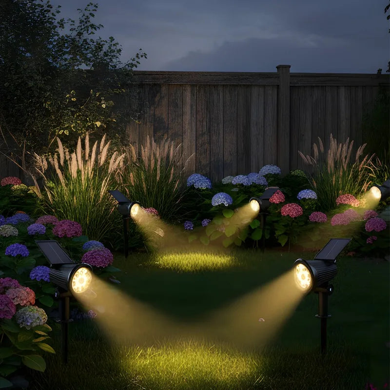 9LED Solar Powered Lights Outdoor Garden Waterproof IP65 Wall Lamps Motion Sensor Light Spotlight Path Yard Lawn Landscape Decor