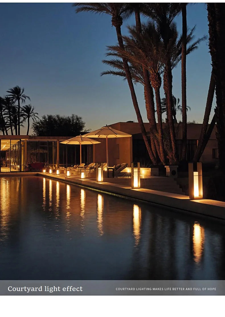 Garden Light Solar LED Light Fence Light Outdoor Waterpoof Landscape Lighting Lawn Lamp Villa Courtyard Decor Floor Lamps