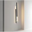 Outdoor Garden Wall Light Waterproof Long Strip Shape Lamp LED85v-265v Black&White Color Porch Lighting Fixture for Villa Garage