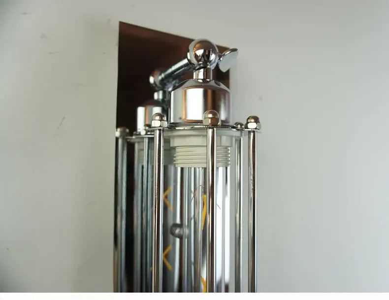 American Industrial Electroplated silver Vintage Wall Lamp 8W Led Wall Light Bedroom Cafe Restaurant Bedside Wall Light