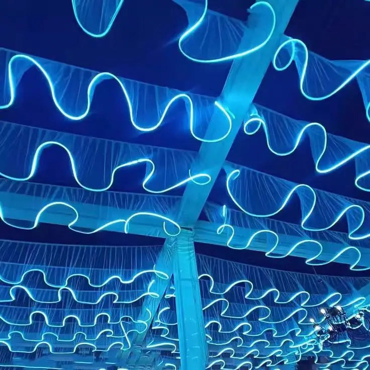 Luminous ceiling LED waterproof light strip Outdoor camping Restaurant Attraction Atmosphere Wedding ceiling decoration