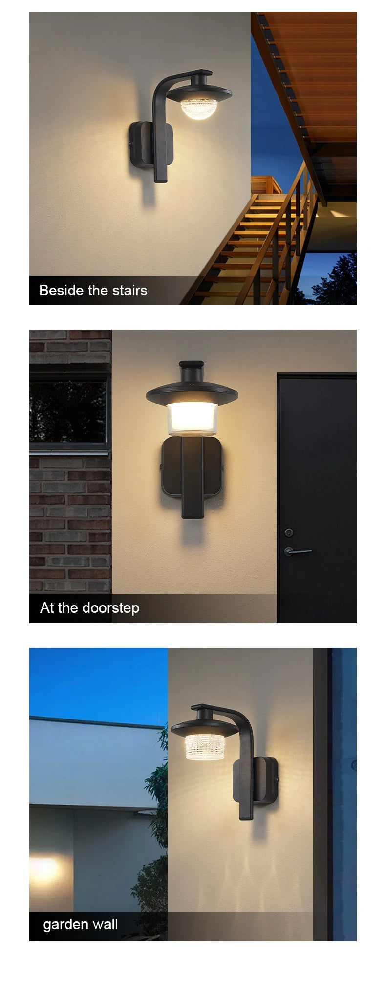 Waterproof LED Wall Light Creative Wall Light IP65 Courtyard Corridor Wall Decoration Modern Garage Balcony Atmosphere Light
