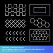 DIY Hair Salon Barbecue Shop Gym Bar Car Showroom 6000-6500k Garage Workshop Ceiling Light Honeycomb Tube Hexagonal LED Lighting