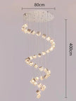 Modern home decoration crystal chandelier, stair Pendant lamp, living room Pendant lights, interior lighting