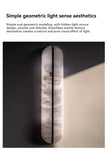 Italian Wall Lamp Natural Marble Bedside LED Light for Bedroom Villa Entryway Hallway Living Room Indoor Decorative Lighting