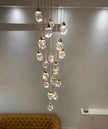 Modern home decoration crystal chandelier, stair Pendant lamp, living room Pendant lights, interior lighting