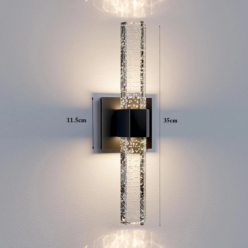 Modern Bubble Crystal LED Wall Lamps Bathroom Dresser Living Room Bedroom Mirror Wall Sconces Indoor Decoration Lighting Lustres
