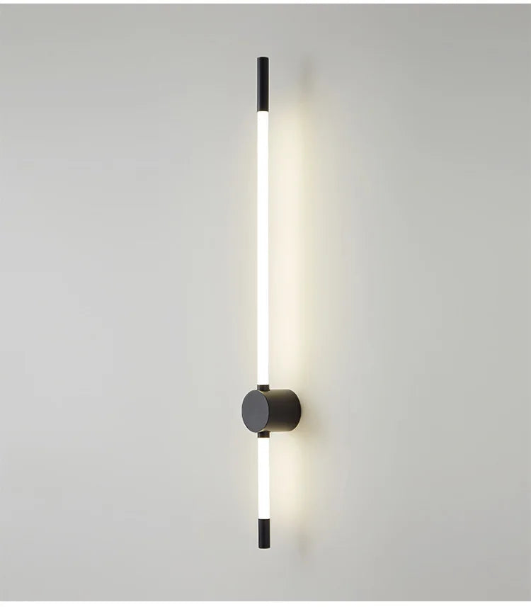 Modern LED Long Wall Lights for Bedroom Lighting Living Room Background Decorate Stairs Lamp Hotel Black Gold Sconce Fixtures