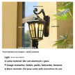 Outdoor Waterproof Wall Lamp For Garden Villa Gate Outdoor European-Style Courtyard Balcony Exterior Wall Lamp Retro Wall Lamp