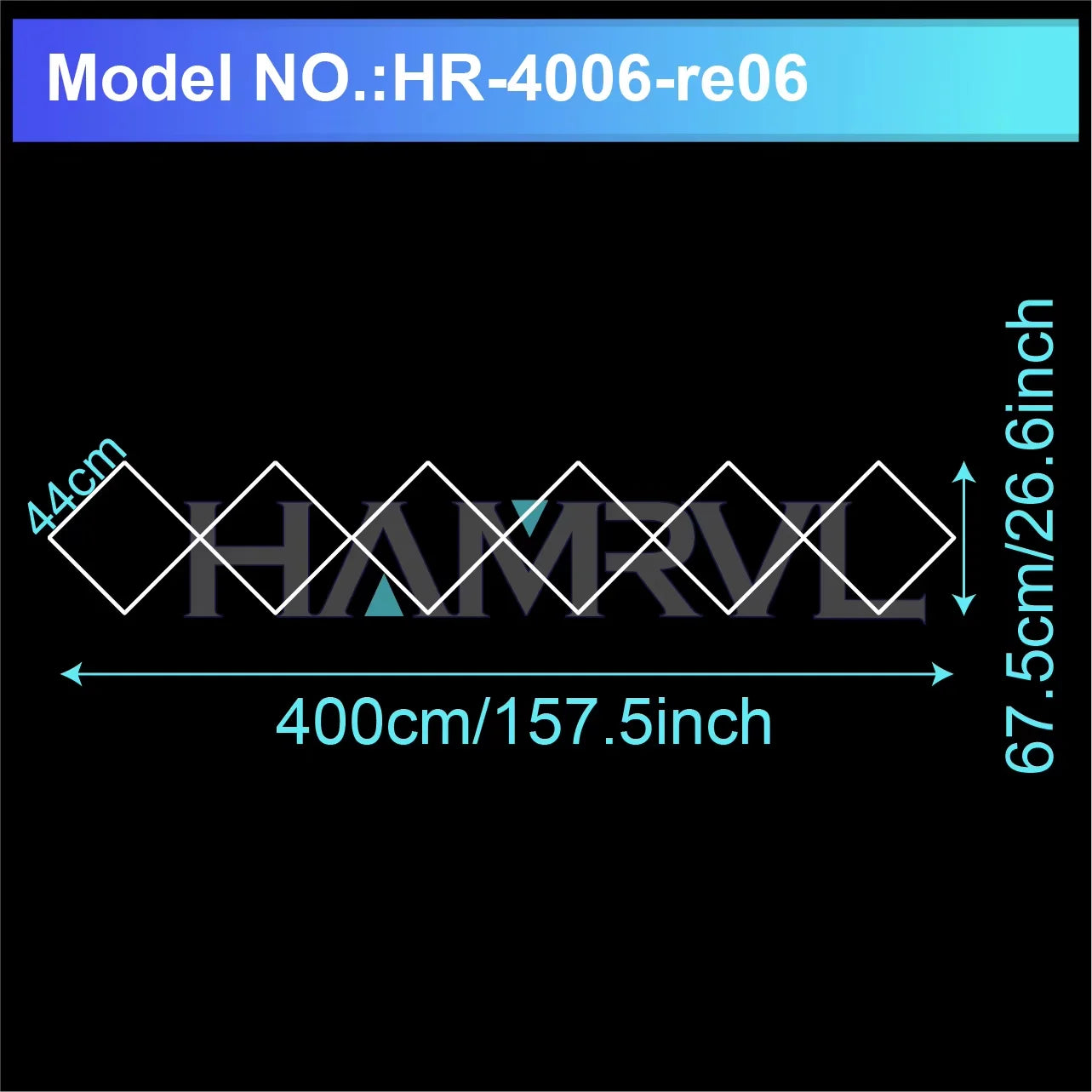Diamond LED Ceiling Light Hexagonal Design Suitable for Garage Barber Shop Gym Exhibition Hall Ceiling Light Decoration Lighting