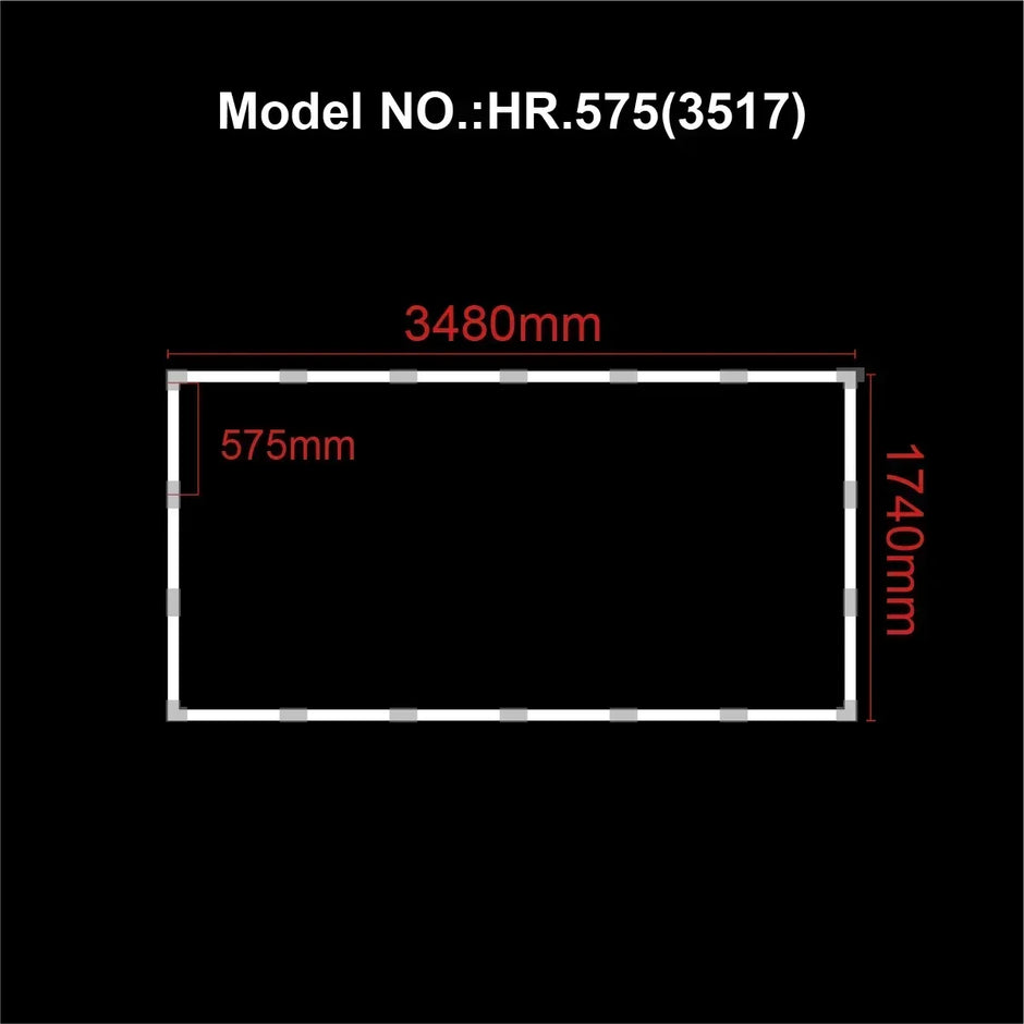 Office Extra Large Workshop LED Light 6500K Garage Ceiling Light Shop Light for Car Detailing Gym Supermarket Show  customized