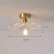 Modern Pendant Ceiling Lamp with Glass Shade for Kitchen Aisle Balcony Bedroom Home Art Deco Led Ceiling Lights Fixtures E27