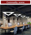Creative Hexagonal Led Lamps Office Chandelier Round Simple Y-shaped splicing Special-Shaped Chandelier Gym Office Light