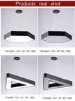 Led Lamps Office Chandelier Creative Hexagonal Round Simple Y-shaped splicing Special-Shaped Chandelier Gym Office Light