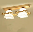 Solid wood ceiling lamp balcony American Scandinavian new chinese aisle corridor light LED Ceiling Lights