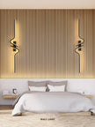 Modern Black Wall Sconce, 27W 6500K Led Iron Wall Light with Artistic Design, Perfect for Corridor, Staircase, Balcony