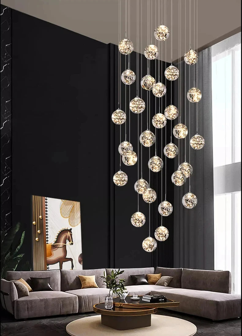 New models Nordic Home Decoration Stair Chandelier Living room and Dining room Pendant Lights Ceiling light indoor Lighting