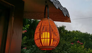 Creative New LED Solar Plastic Lantern Outdoor Waterproof Courtyard Villa Garden Decoration Atmosphere Lighting Fixtures