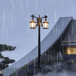 Led Villa Garden Outdoor Waterproof Household Retro Double Head Community Outdoor Courtyard Street Lamp ≈230CM