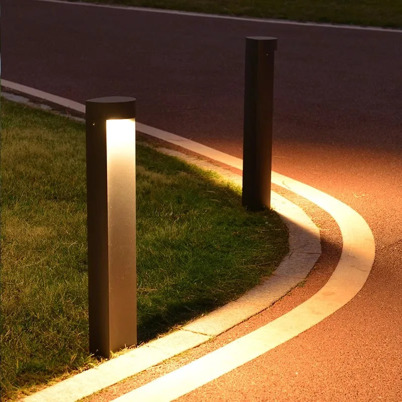 10W Outdoor Garden Landscape Path Light Waterproof Villa Backyard Lawn Bollard Lighting Square Exterior Lawn Column Light