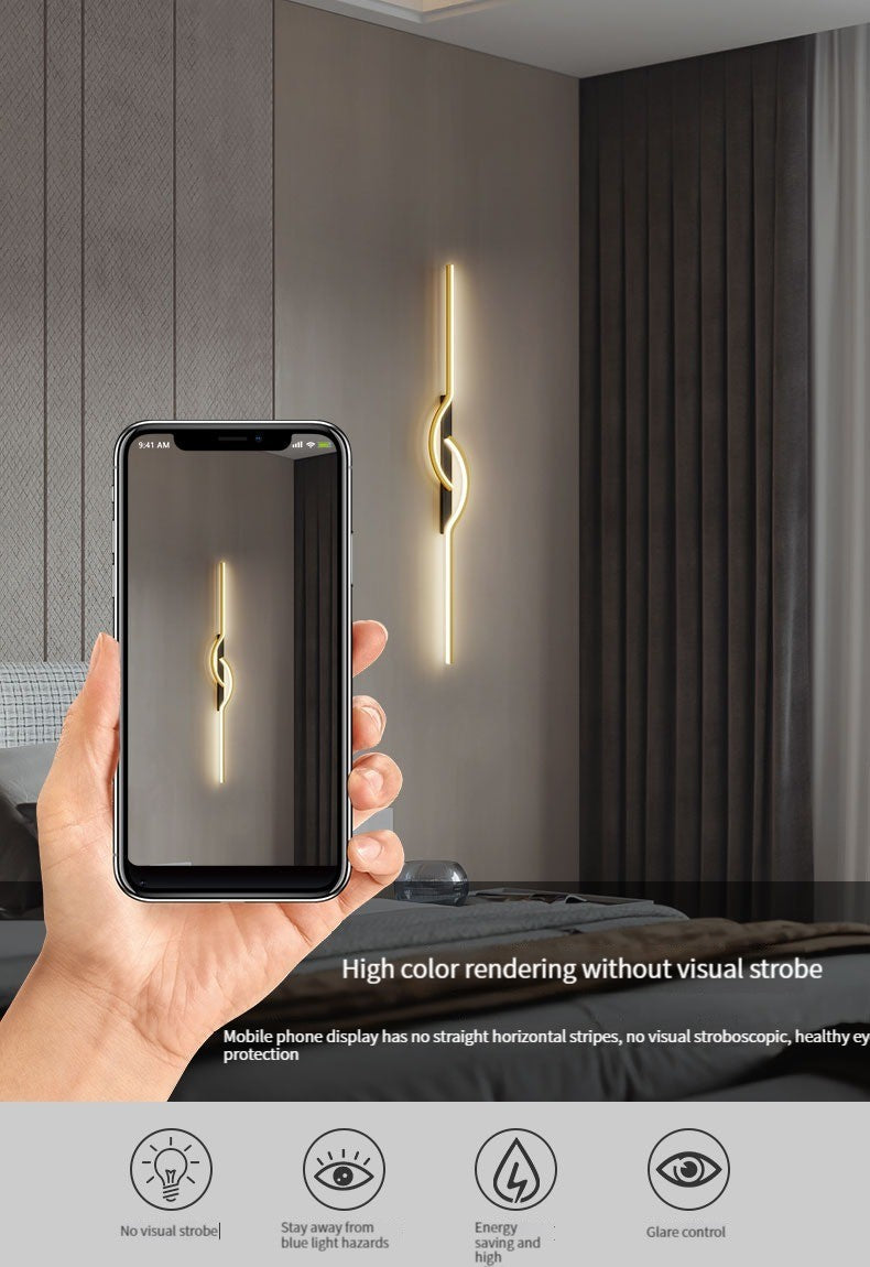 Led Bedside Wall Sconce Lamp For Living Room Bedroom Stair Modern Art Interior Wall Lights Light Fixture Night Lamps Home Decor